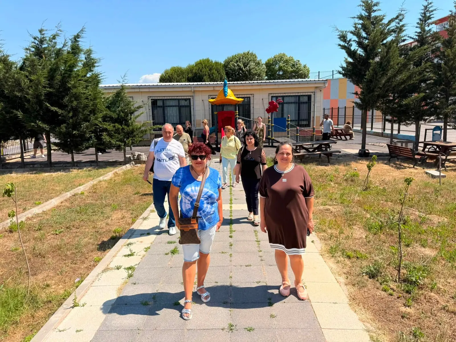 Outdoor group activity during the Istanbul programme